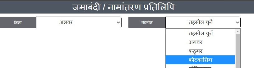 भूलेख राजस्थान अलवर